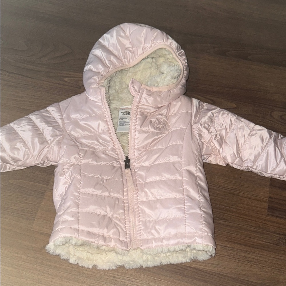 The North Face Light Pink Kids Puffer Jacket